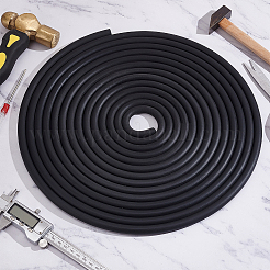 Epdmシーリングストリップ  家具修理用品  ラウンド  ブラック  10mm  約8m /ロール&nbsp;FIND-WH0126-372A