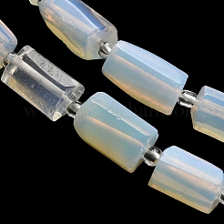 オパールビーズ連売り  シードビーズで  多面カット  コラム  12~13x6~8x6~8mm  穴：1mm  約28個/連  15.55''~15.75'（39.5~40センチメートル）&nbsp;G-K245-I23-01