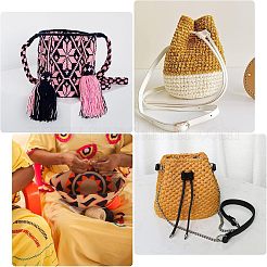 4個4スタイルのPUレザー底  女性用バッグ手作りdiyアクセサリー  フラットラウンド  ミックスカラー  1個/スタイル&nbsp;FIND-CA0002-15