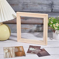 4個のDIY木製フォトピクチャーフレームボーダーほぞ穴ほぞ  長方形、鉄製平頭釘20本付き  モカシン  11~200x10~23x13mm&nbsp;DIY-AN0001-34