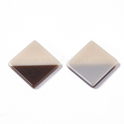 アクリルカボション  ツートン  菱形  ミックスカラー  29x29x3.5mm&nbsp;OACR-T020-016