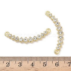 合金ラインストーンペンダント  鉛フリー＆カドミウムフリー  ラックめっき  ゴールドカラー  39x11.5x3.8mm  穴：1.6mm&nbsp;FIND-L024-09G