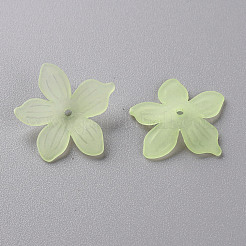 つや消しアクリルビーズキャップ  20x21.5x4.5mm  穴：1.6mm  約1630個/500g&nbsp;MACR-S371-05A-728