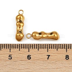 304ステンレスペンダント  イオンプレーティング（ip）  バーチャーム  18KGP本金メッキ  17.5x5x4.5mm  穴：1.6mm&nbsp;STAS-F317-08G