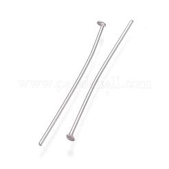 変色しにくい304ステンレススチール製フラットヘッドピン  ステンレス鋼色  25x0.6mm  ヘッド：1.5mm&nbsp;STAS-L222-40A