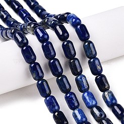 天然ラピスラズリ染めビーズ連売り  コラム  9~9.5x6mm  穴：0.9~1mm  約42~43個/連  15.24~15.8''（38.7~39.5センチメートル）&nbsp;G-G980-39