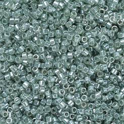 MIYUKIデリカビーズ  シリンダー  日本製シードビーズ  11/0  （db1484)透明光モスグリーン光沢  1.3x1.6mm  穴：0.8mm  約2000PCS /ボトル  10 G /ボトル&nbsp;SEED-JP0008-DB1484