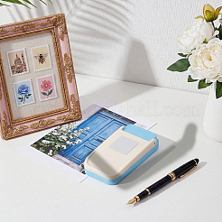 亜鉛合金とプラスチッククラフトパンチ  長方形  ディープスカイブルー  92x49x37mm&nbsp;DIY-WH0349-615