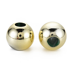 UVメッキアクリルビーズ  ラウンド  ゴールド  25.5x23mm  穴：10mm&nbsp;PACR-T005-31A