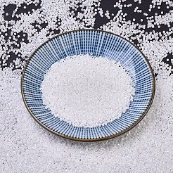 MIYUKIデリカビーズ  シリンダー  日本製シードビーズ  11/0  (db0202)ホワイトパールab  1.3x1.6mm  穴：0.8mm  約10000個/袋  50 G /袋&nbsp;SEED-X0054-DB0202