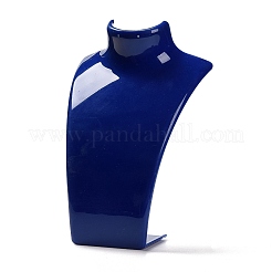 プラスチックネックレスバストディスプレイスタンド  ミックスカラー  6.4x13.6x22cm&nbsp;NDIS-P003-01-M