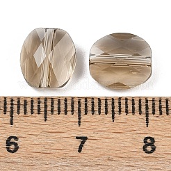 ガラス模造オーストリアクリスタルビーズ  オーバル  多面カット  ミックスカラー  8x9x4.5mm  穴：1.2mm&nbsp;GLAA-A021-02B
