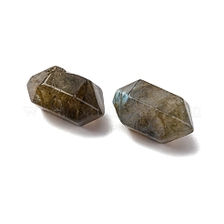 天然石ラブラドライトビーズ  多面カット  双円錐形  11~12x6~7mm  穴：1.2mm&nbsp;G-M452-01G