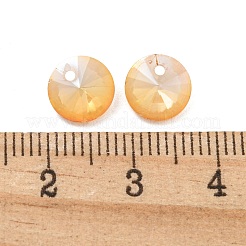 ガラスチャーム  多面カット  コーン  オレンジ  8x4mm  穴：1~1.2mm&nbsp;RGLA-L026-A21