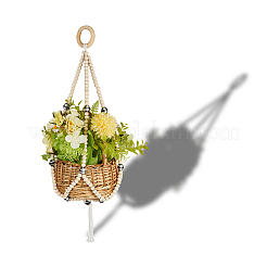 木製の植物ラック  ミックスカラー  630mm&nbsp;AJEW-WH20816-032C