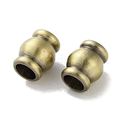 チベットスタイルのブラスビーズ  カドミウムフリー＆鉛フリー  ボール  アンティークブロンズ  7x5.5mm  穴：3.4mm&nbsp;KK-M284-09AB