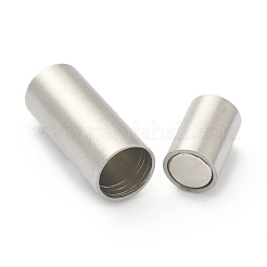 変色しにくい304ステンレススチール製のマグネット留め具と接着端  コラム  ステンレス鋼色  穴：5mm  16mm&nbsp;STAS-B017-01C-P