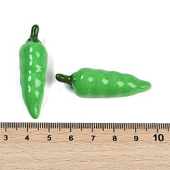 樹脂カボション  模造野菜  チリ  44x13.5x11.5mm&nbsp;LS-RESI-Q014-02B