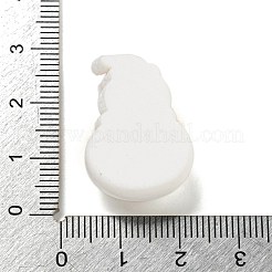 クリスマス不透明樹脂デコデンカボション  雪だるま  26.5x28.5x9.5mm&nbsp;RESI-U006-02C