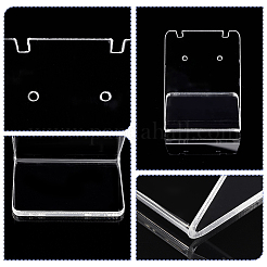 有機ガラスイヤリングディスプレイ10個  長方形  透明  3.5x0.2x4.3cm  10個/セット&nbsp;EDIS-PH0001-11A