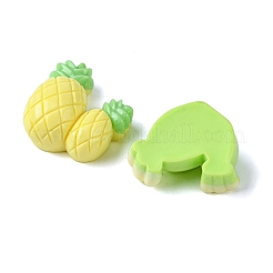 不透明樹脂デコデンカボション  果物と野菜  混合図形  13~18.5x16.5~19x7~8mm&nbsp;RESI-K038-05