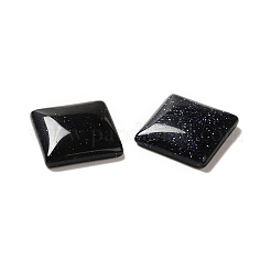 合成ブルーゴールドストーン青金砂石カボション  正方形  15x15x3.5mm&nbsp;G-G975-03