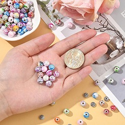 DIY アクリルビーズ ストレッチ ブレスレット 作成キット  ミックスカラー  ビーズ：6~8x3~8mm  穴：2mm  250pc&nbsp;DIY-YW0011-72