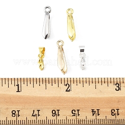24個 6スタイルラックメッキ真鍮アイスピックピンチベイル  長持ちメッキ  ミックスカラー  10~18x5.5~8x3~4mm  穴：1.6mm  ピン：0.8~1mm  4個/スタイル&nbsp;KK-FS0001-64