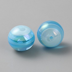アクリルビーズ  ラウンド  ディープスカイブルー  15.5x14mm  穴：3mm&nbsp;MACR-TAC0012-01C