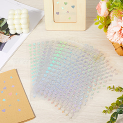 レーザーペットプラスチックステッカー  混合図形  213x142x0.1mm  ステッカー：10x10mm  5個/スタイル&nbsp;DIY-CP0011-62A