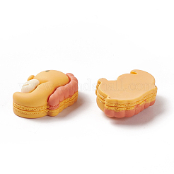オペーク樹脂カボション  タツノオトシゴ  ダークオレンジ  24.5x18x8mm&nbsp;RESI-G036-F03