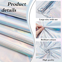 DIY クラフト用のポリエステル スパンデックス生地  服飾材料  カラフル  1000x1500x0.5mm&nbsp;DIY-WH0671-074A