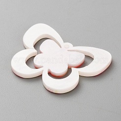 アクリルパーツを印刷する  蝶のチャーム  トマト  26x34x2.5mm  穴：1.5mm&nbsp;OACR-WH0028-40C