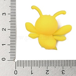 シリコンビーズ  DIYネックレスとブレスレットの作り方  きいろ  ミツバチ  27x30x13.5mm  穴：3mm&nbsp;SIL-M007-06