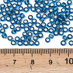 トーホー 8/0ラウンドビーズ  日本製シードビーズ  （23bd）アクアシルバー裏地  3mm  穴：1mm  約222個/10g&nbsp;X-SEED-TR08-0023BD