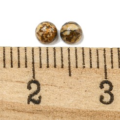 天然の絵ジャスパーカボション  半円  3x1.5mm&nbsp;G-Q173-01A-07