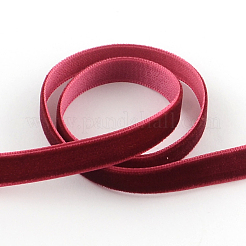 1/2インチの片面ベルベットリボン  暗赤色  1/2インチ（12.7mm）  約100ヤード/ロール（91.44メートル/ロール）&nbsp;OCOR-R019-12.7mm-135