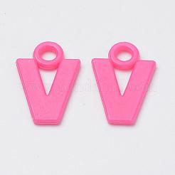 プラスチックチャーム  混合文字  ミックスカラー  18~21x6~16x2~3mm  穴：2~3mm  約1720個/500g&nbsp;MACR-S272-17