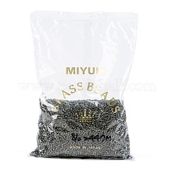 MIYUKIラウンドロカイユビーズ  日本製シードビーズ  8/0  （rr2447)不透明な濃いオリーブの光沢  3mm  穴：1mm  約19000~20500個/ポンド&nbsp;SEED-G008-RR2447