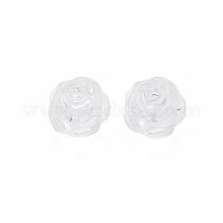 透明なアクリルビーズ  花  透明  10x10mm  穴：1.5mm  約555個/250g&nbsp;LS-TACR-T003-23