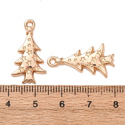 合金ペンダント  クリスマスツリーのチャーム  ライトゴールド  26x14x2mm  穴：2mm  約806個/1000g&nbsp;FIND-C094-13KCG