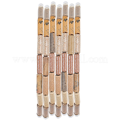 1連売り天然ピクチャージャスパーコラムビーズ連売り  13~14x4~5mm  穴：1mm  約29個/連  15.7インチ&nbsp;G-PA0002-28
