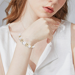 DIYラウンドABSプラスチック模造真珠とCCBプラスチックビーズファインディングキット  ミックスカラー  4~12mm  穴：1.6~2.3mm&nbsp;DIY-PA0001-10