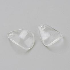 透明なアクリルパーツ  花びら  透明  17.5x13x3mm  穴：2mm  約1530個/500g&nbsp;TACR-Q241-05