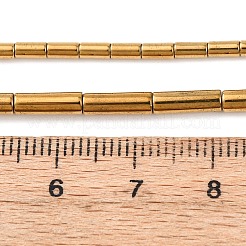 電気めっき合成非磁性ヘマタイト ビーズ 連売り  コラム  ミックスカラー  2.5~9x2~3mm  穴：0.5mm  約46~94個/連  15.87''~16.54''（40.3~42センチメートル）&nbsp;G-K366-I01-01