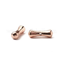 合金ビーズ  骨の形状  ローズゴールド  11.5x3.5mm  穴：0.8mm&nbsp;PALLOY-L222-034RG