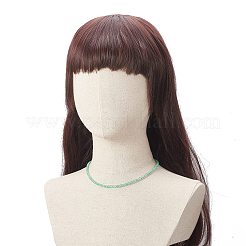 7 個 7 色キャンディーカラーガラスシードビーズネックレスセット女性用  ミックスカラー  15.94インチ（40.5cm）  1pc /カラー&nbsp;NJEW-JN04183