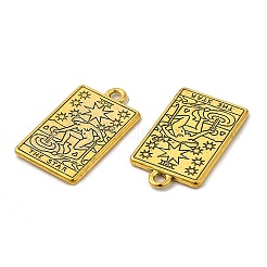ラックメッキ合金ペンダント  カドミウムフリー＆ニッケルフリー＆鉛フリー  タロットチャーム  星xvii  23x14x1.5mm  穴：1.8mm&nbsp;PALLOY-N163-180A-AG