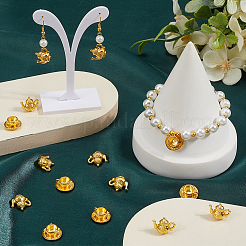 40個2スタイルの合金チャーム  DIYアクセサリー用  カップ/ティーポット  ゴールドカラー  13~14x14~16x7~8.5mm  穴：2~3.5mm  20個/スタイル&nbsp;FIND-SC0013-16