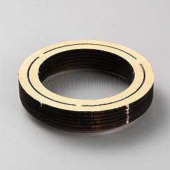 木製と炭素鋼の革の型抜き金型  革細工道具  リング  105x24mm&nbsp;LS-DIY-WH0622-221C